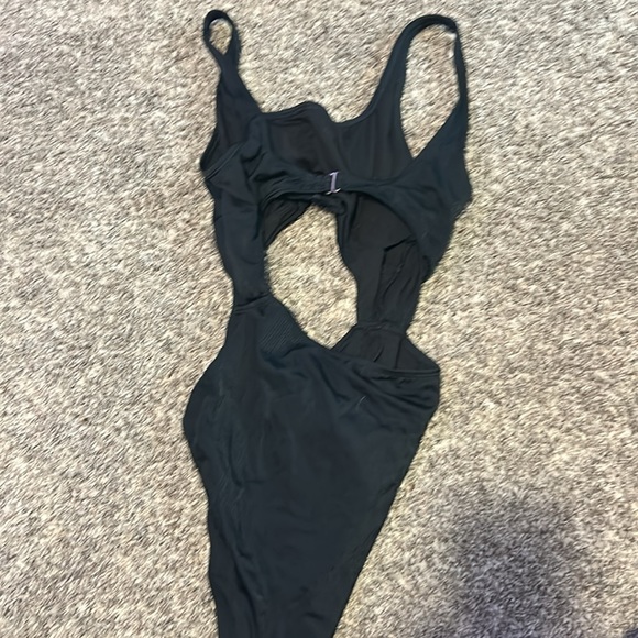 black one piece bathing suit - Picture 2 of 2